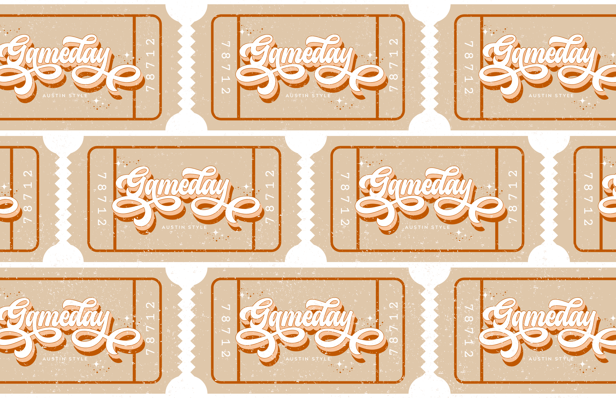 TAYLOR GRAY - 11x17 GAMEDAY AUSTIN insert set of 10