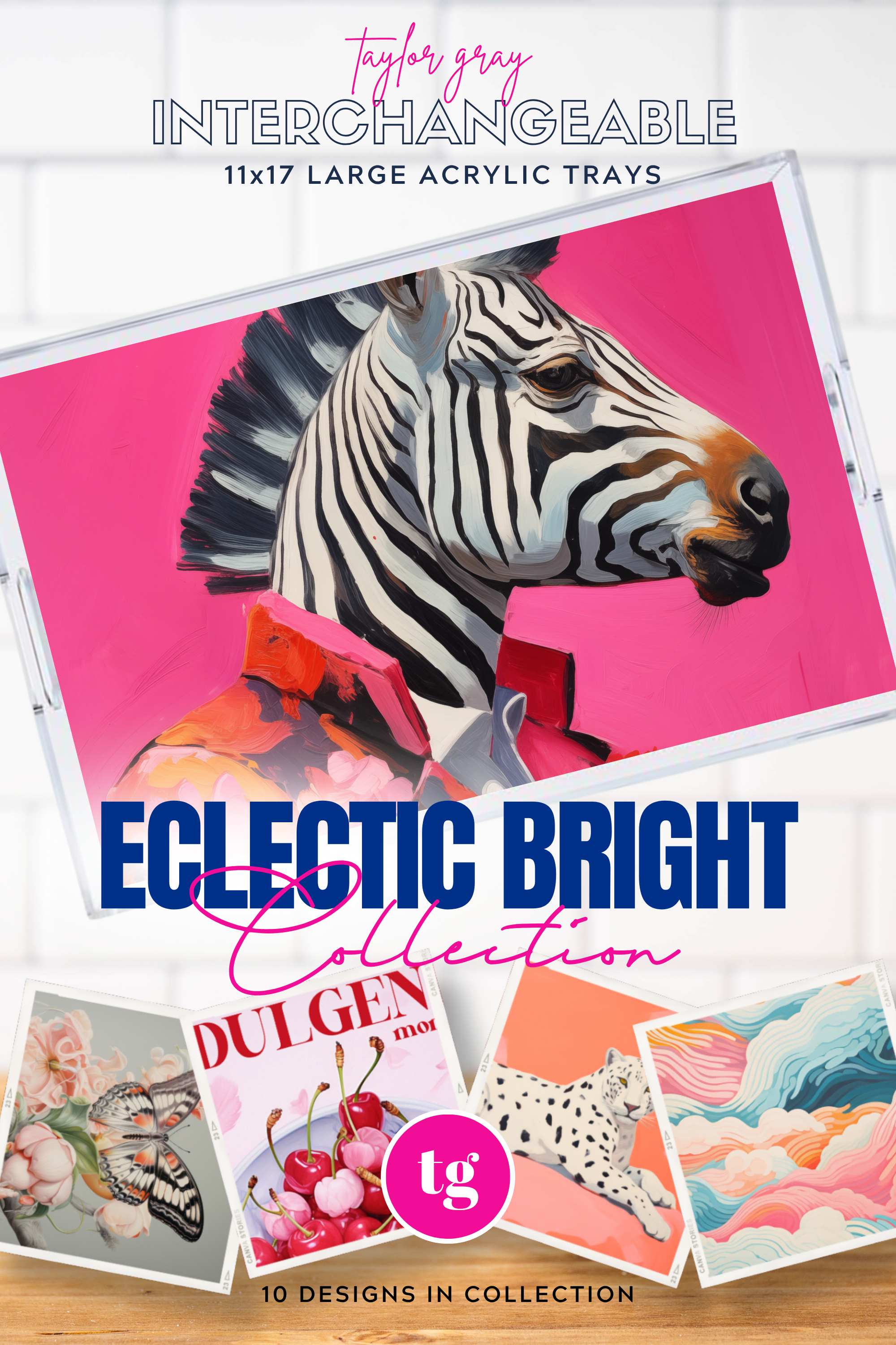 TAYLOR GRAY - 11x17 ECLECTIC BRIGHT insert set of 10