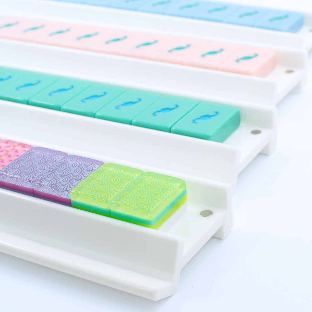 My Fair Mahjong - MAHJONG RACKS | Premium Acrylic | 4 Racks + 4 Pushers