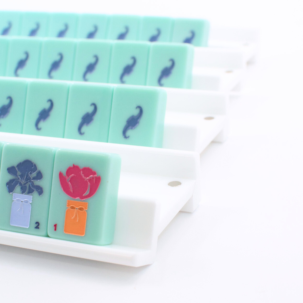 My Fair Mahjong - MAHJONG RACKS | Premium Acrylic | 4 Racks + 4 Pushers