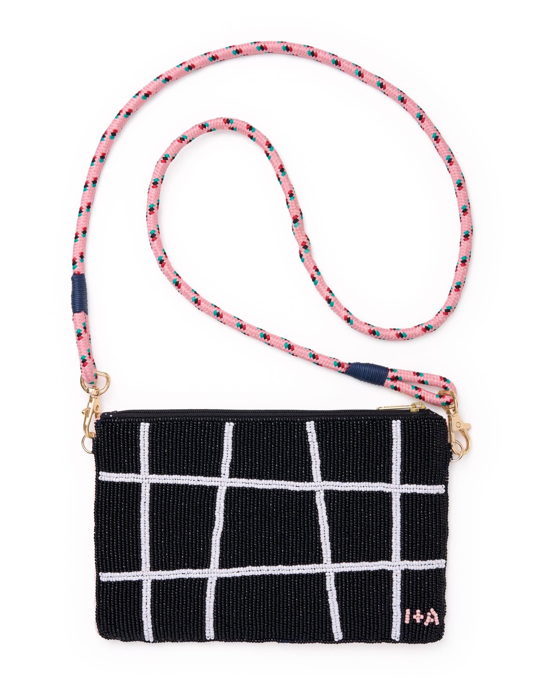 INK + ALLOY - Leila Assorted Drink Seed Bead Clutch With Strap