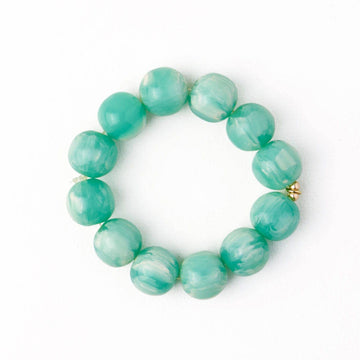 INK + ALLOY - Cece Large Resin Bead Bracelet Aqua Wholesale