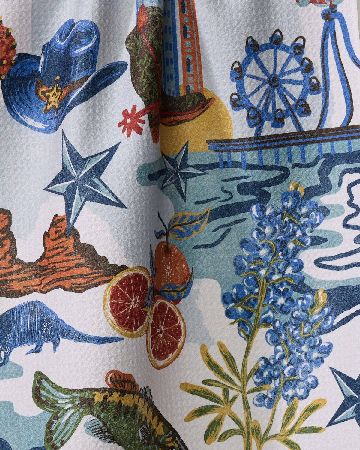 Geometry - Greetings From Texas Tea Towel