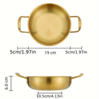 Golden Stainless Steel Ramen  Seafood Pot  1pc