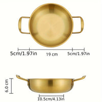 Golden Stainless Steel Ramen  Seafood Pot  1pc