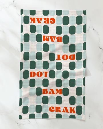Geometry - Cypress Tile Talk Tea Towel
