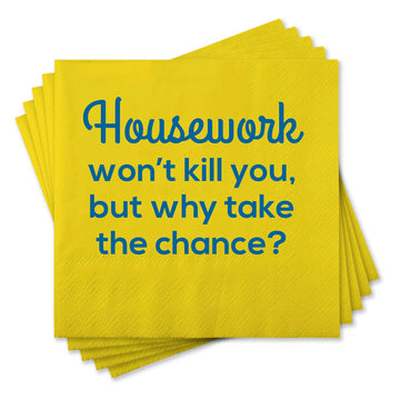 Chris’s Stuff Inc. - Funny Cocktail Napkins - Housework