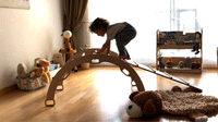 Montessori Climbing Set (3 Pieces)| Pikler Triangle, Climbing Arch &
