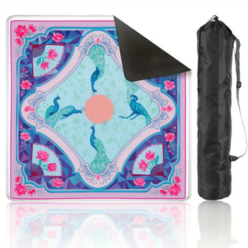 Peacock Sunset Mahjong Mat