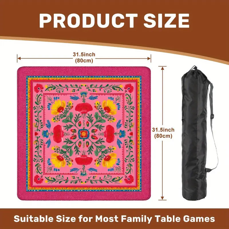 Peony Bloom Mahjong Mat