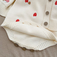Baby Girl Embroidered Pattern Sleeveless Onesie