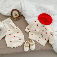 Baby Girl Embroidered Pattern Sleeveless Onesie