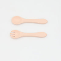 Baby Food Grade Complementary Food Training Silicone Spoon Fork Sets