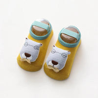Baby 3D Cartoon Animal Patched Design Dispensing Non-Slip Lace-Up Sock