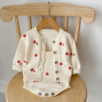 Baby Girl Embroidered Pattern Sleeveless Onesie