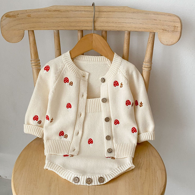 Baby Girl Embroidered Pattern Sleeveless Onesie
