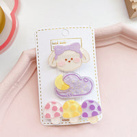 Children’s Cute Acrylic Small Animal Girl Heart Side Hairpin Hair