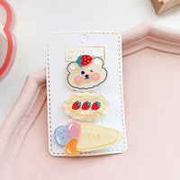 Children’s Cute Acrylic Small Animal Girl Heart Side Hairpin Hair