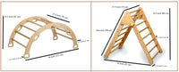 3 Pieces Climbing Set / Triangle - Arch - Ramp