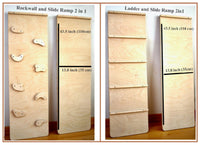 Climbing Arch with Ladder Ramp and Star Pillow Set | Wooden Climber
