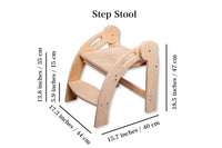 Foldable Montessori Kitchen Step Stool
